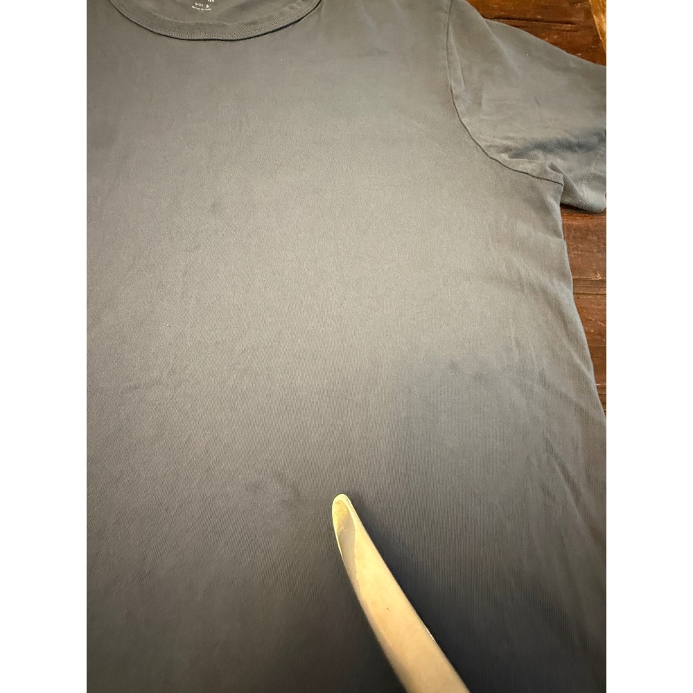 Madewell Allday Tee Womens Small Blue Gray Short Sleeve Crewneck Cotton T-Shirt - Picture 4 of 6
